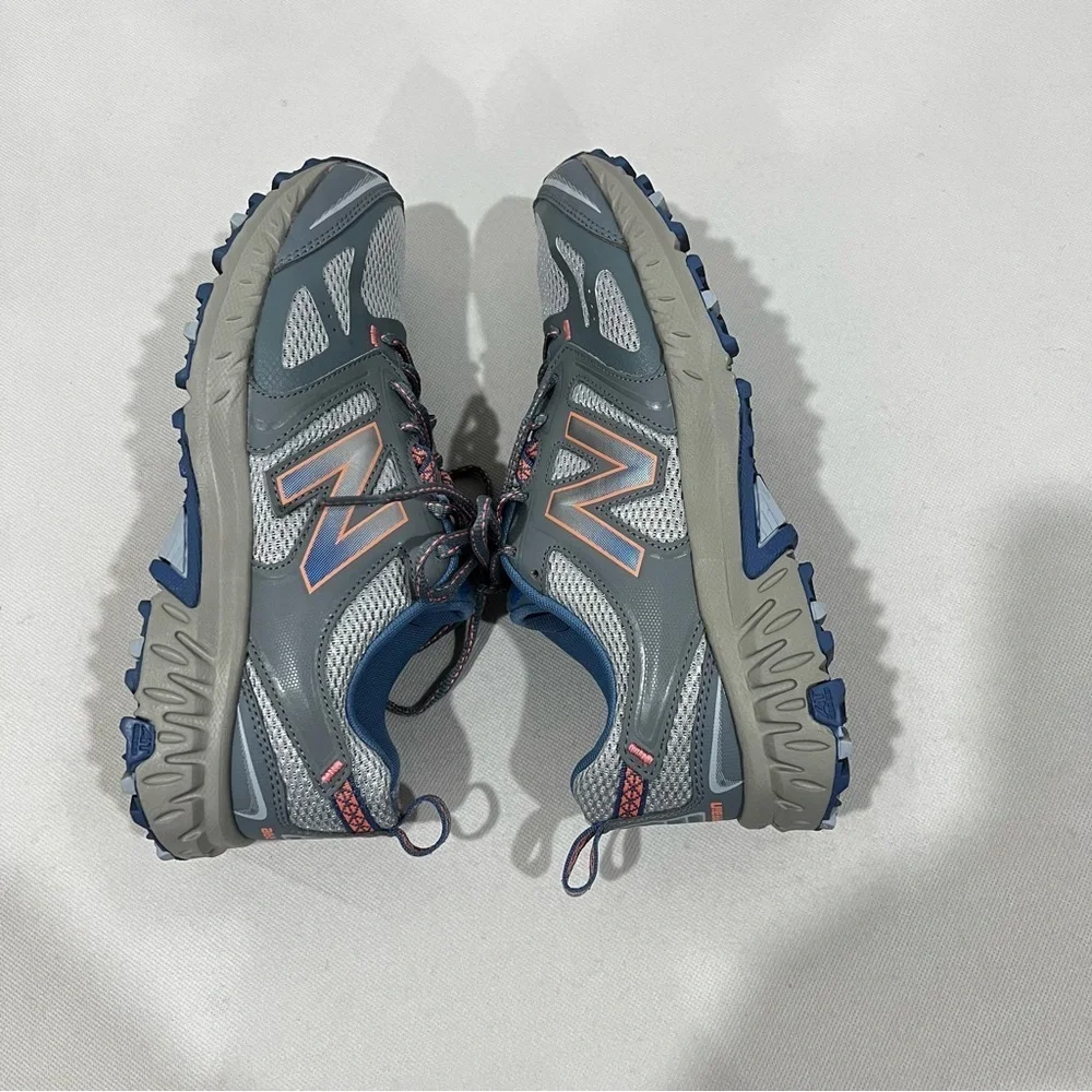 New Balance Unisex W,9 M, 7.5 Grey Blue Trail Running Sneaker Shoes All Terrain
